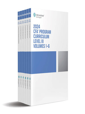 cover image of 2024 CFA Program Curriculum Level III Box Set